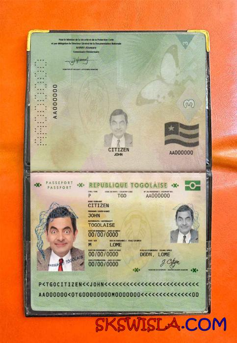 Togo zdjęcie do paszportu pliki PSD, skan i fotografowany obraz